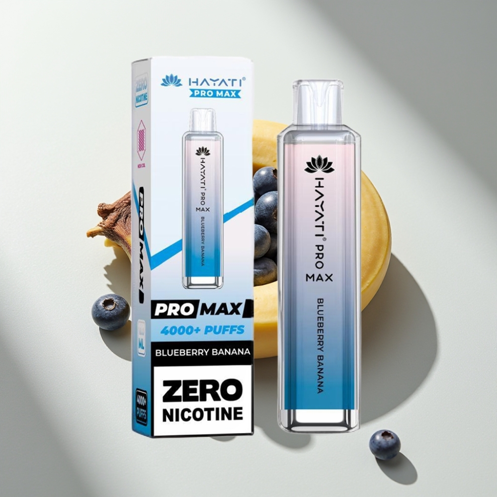 Hayati Pro Max 4000 Puffs Disposable Vape Blueberry Banana with Dual Mesh Coil