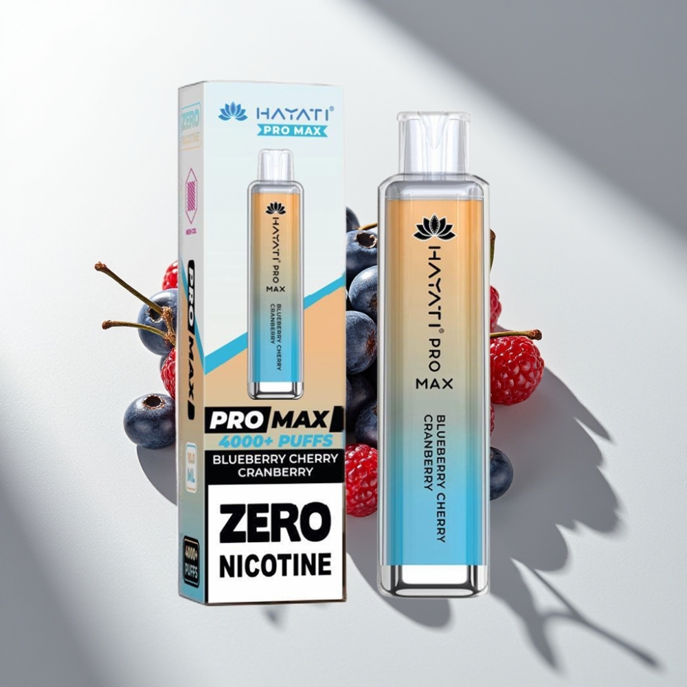 Hayati Pro Max 4000 Puffs Disposable Vape Blueberry Cherry Cranberry 1400mAh