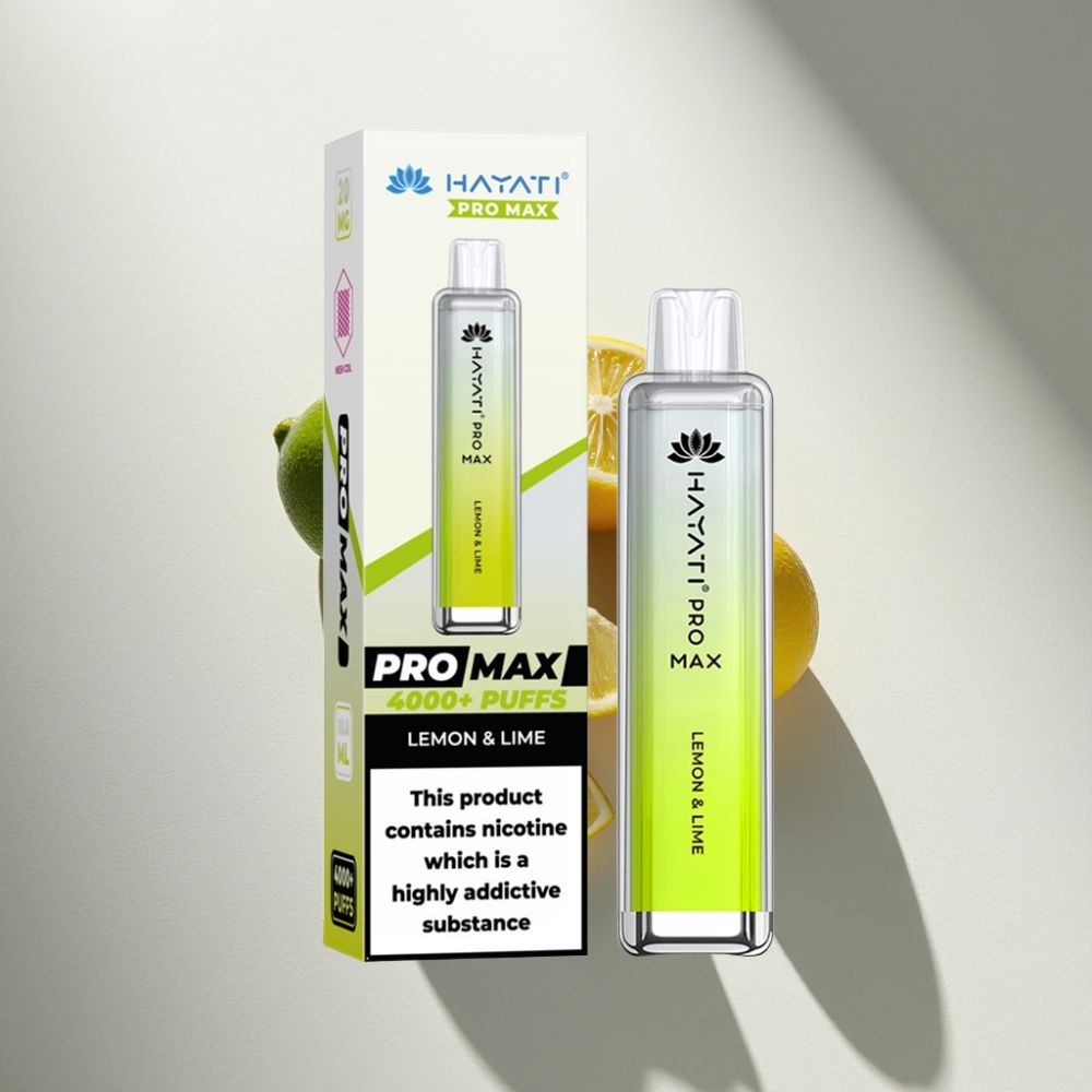 Hayati Pro Max 4000 Puffs Disposable Vape Lemon & Lime with Dual Mesh Coil
