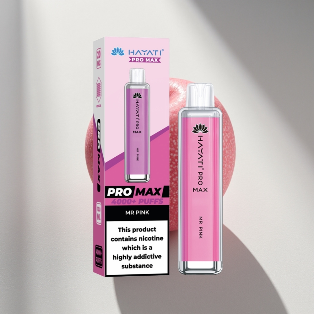 Hayati Pro Max 4000 Puffs Disposable Vape Mr Pink with Dual Mesh Coil