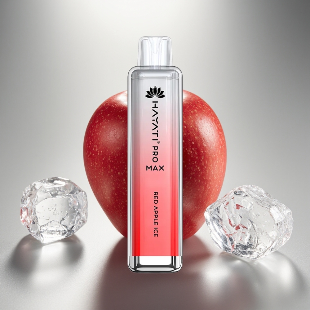 Hayati Pro Max 4000 Puffs Disposable Vape Red Apple Ice with Dual Coil