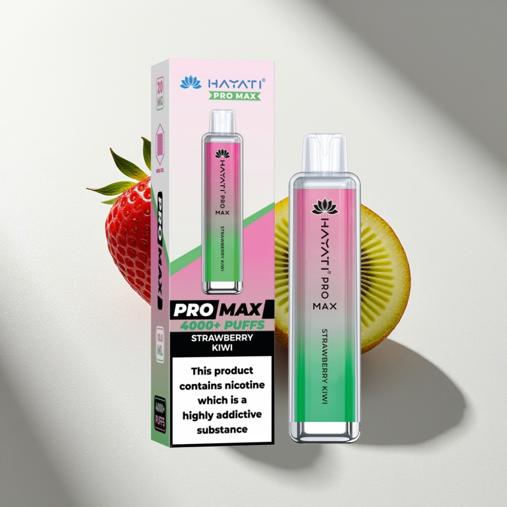 Hayati Pro Max 4000 Puffs Disposable Vape Strawberry Kiwi 1400mAh LED