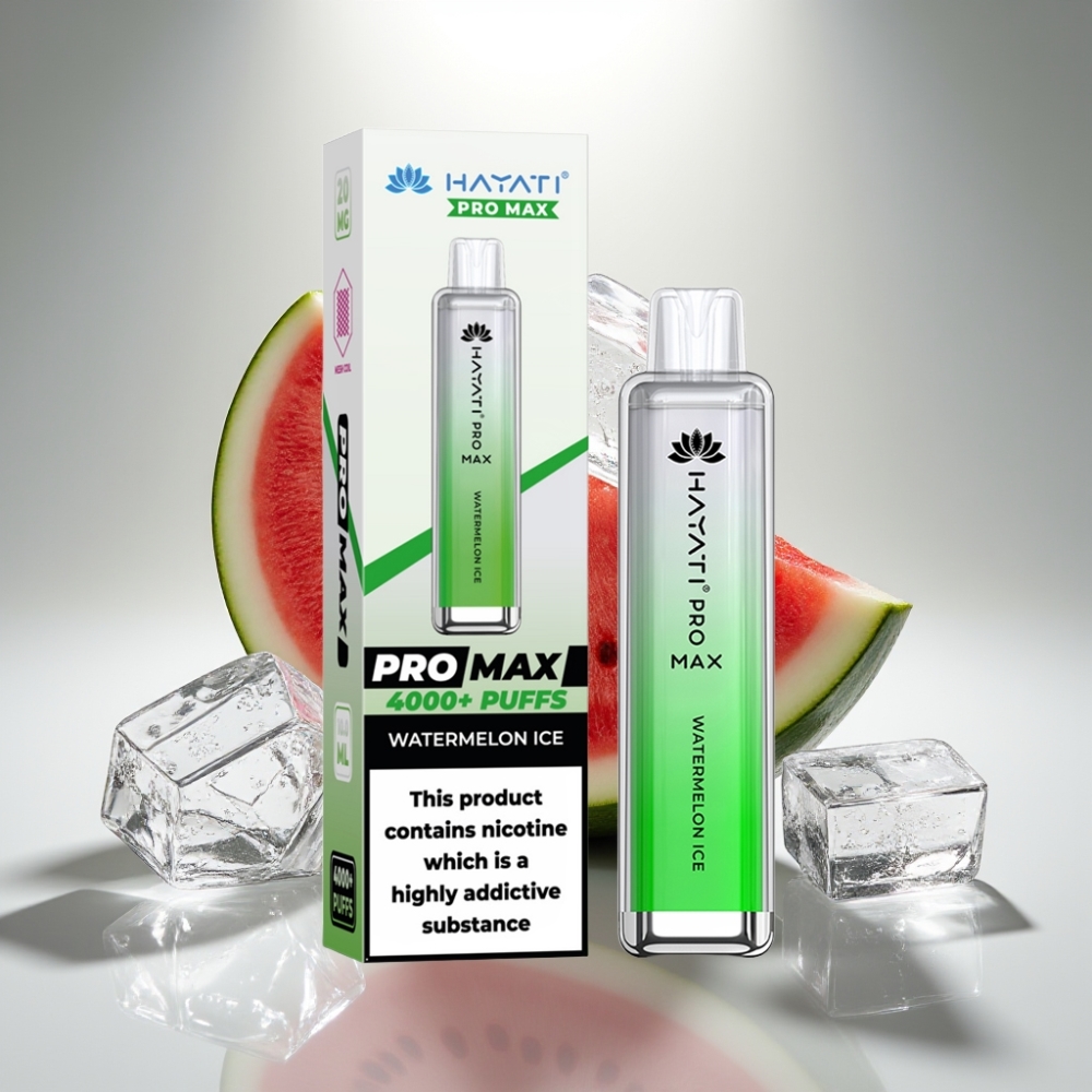 Hayati Pro Max 4000 Puffs Dual Mesh Disposable Vape Watermelon Ice