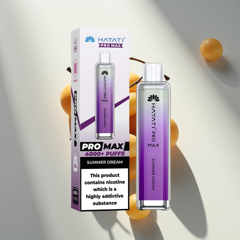 Hayati Pro Max 4000 Puffs Rechargeable Disposable Vape Summer Dream