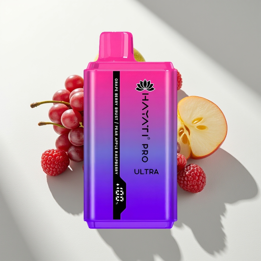 Hayati Pro Ultra 15000 Puffs 2×12ml Grape Berry Burst Pear Apple Raspberry