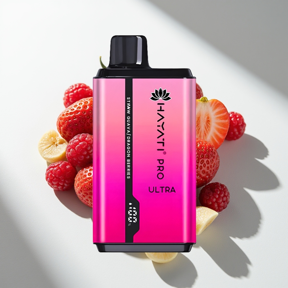 Hayati Pro Ultra 15000 Puffs 2×12ml Strawberry Guava Dragon Berries