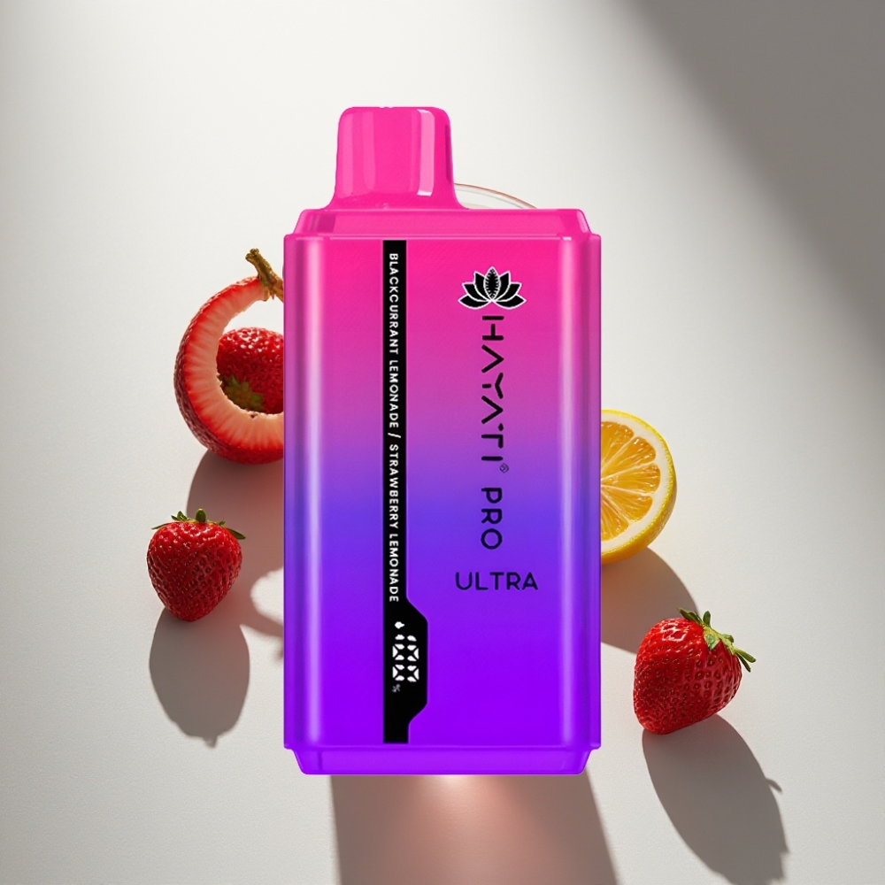 Hayati Pro Ultra 15000 Puffs 850mAh Blackcurrant Lemonade Strawberry Lemonade
