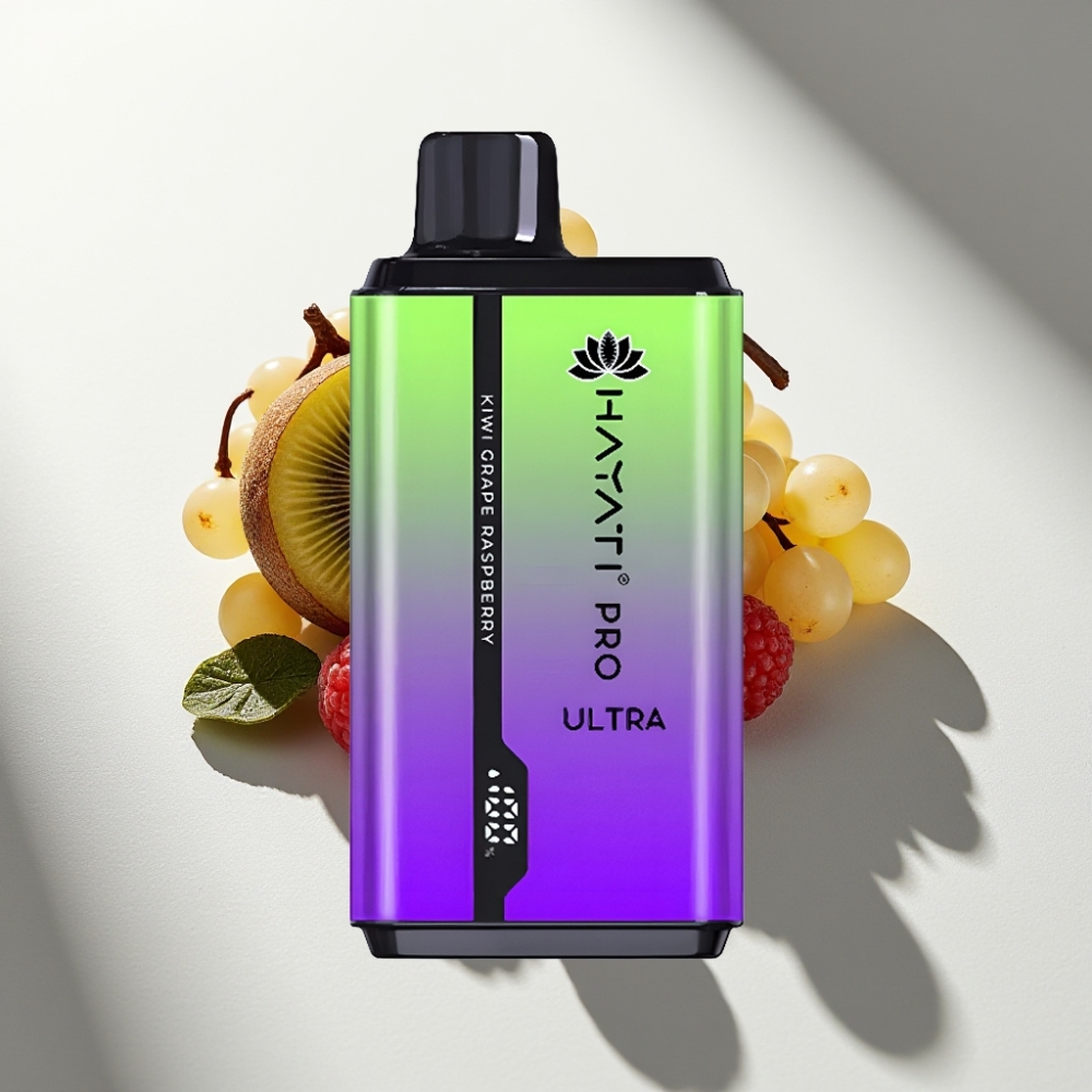 Hayati Pro Ultra 15000 Puffs 850mAh Kiwi Grape Raspberry