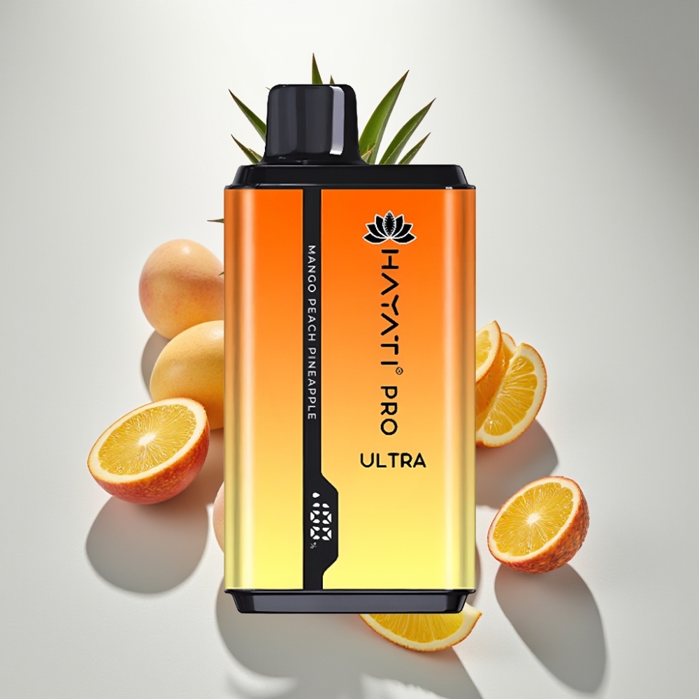 Hayati Pro Ultra 15000 Puffs 850mAh Mango Peach Pineapple