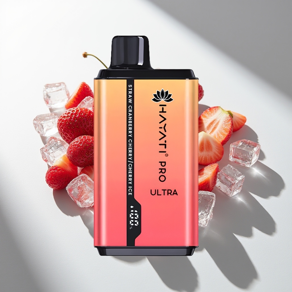 Hayati Pro Ultra 15000 Puffs 850mAh Strawberry Cranberry Cherry Cherry Ice