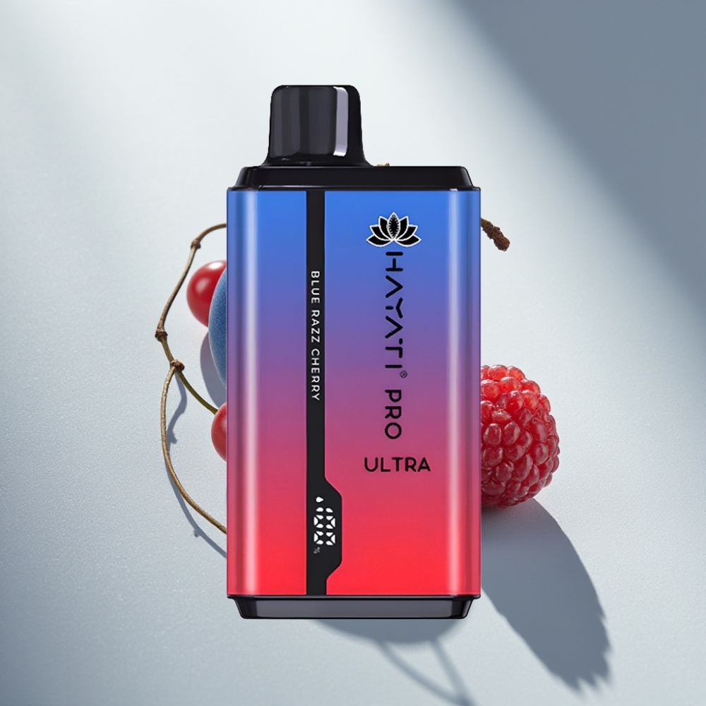 Hayati Pro Ultra 15000 Puffs Disposable Vape Blue Razz Cherry 850mAh