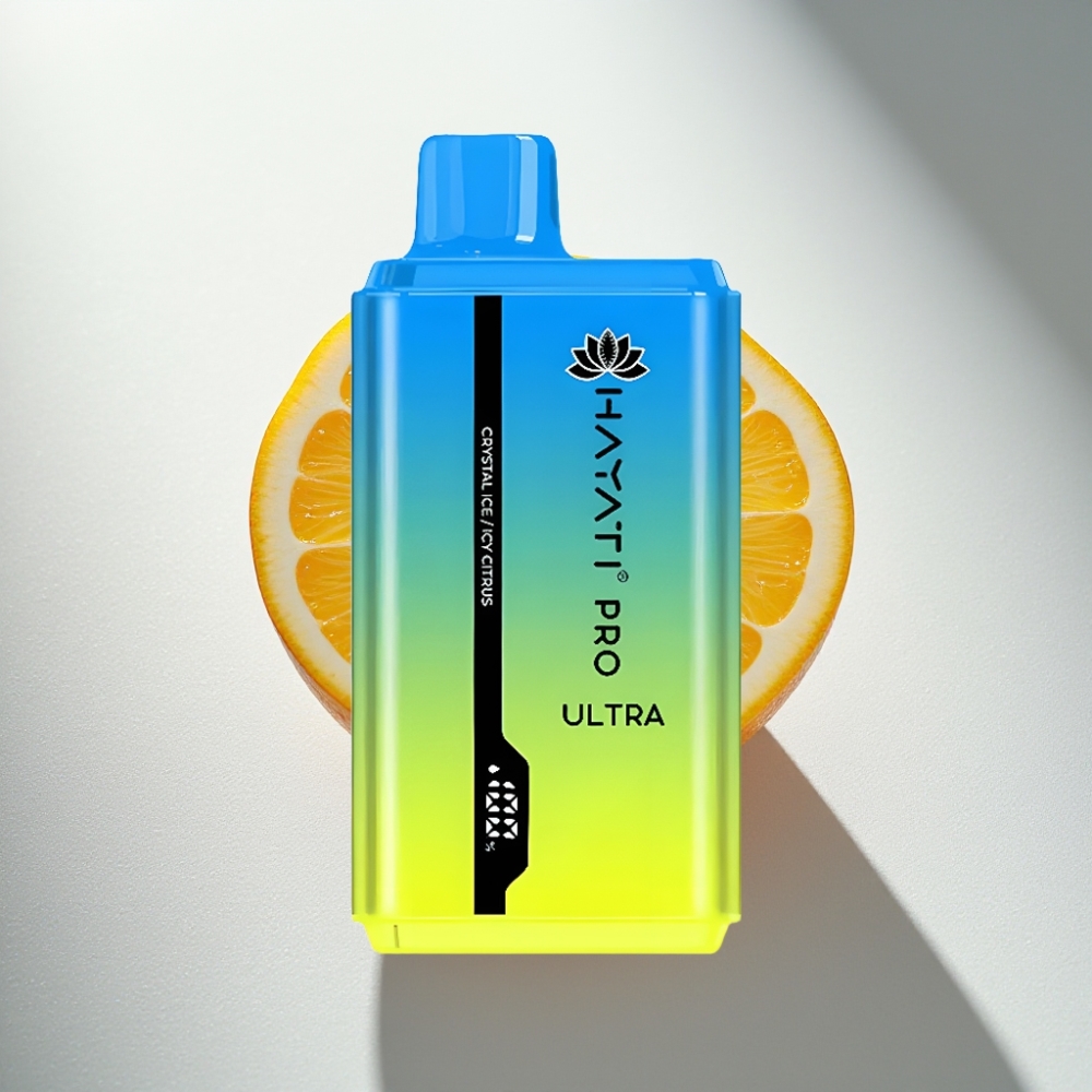 Hayati Pro Ultra 15000 Puffs Disposable Vape Crystal Ice Icy Citrus 850mAh