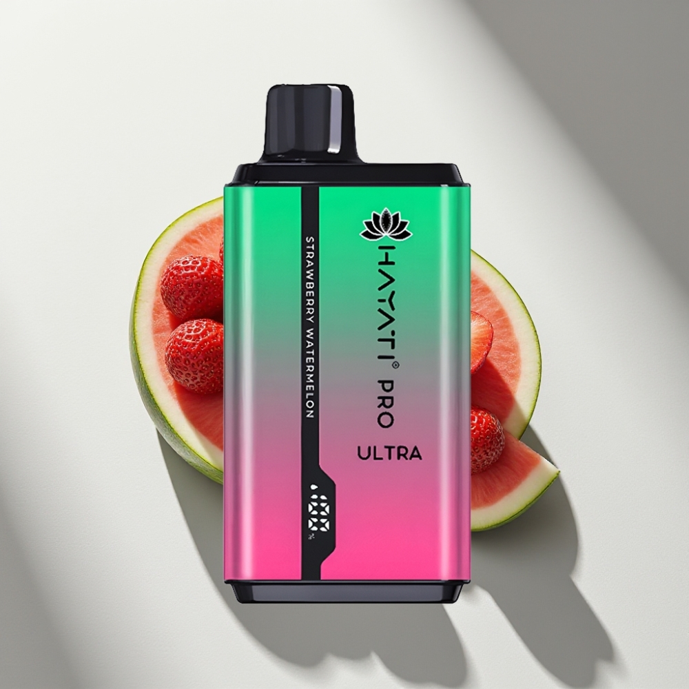 Hayati Pro Ultra 15000 Puffs Disposable Vape Strawberry Watermelon 2×12ml