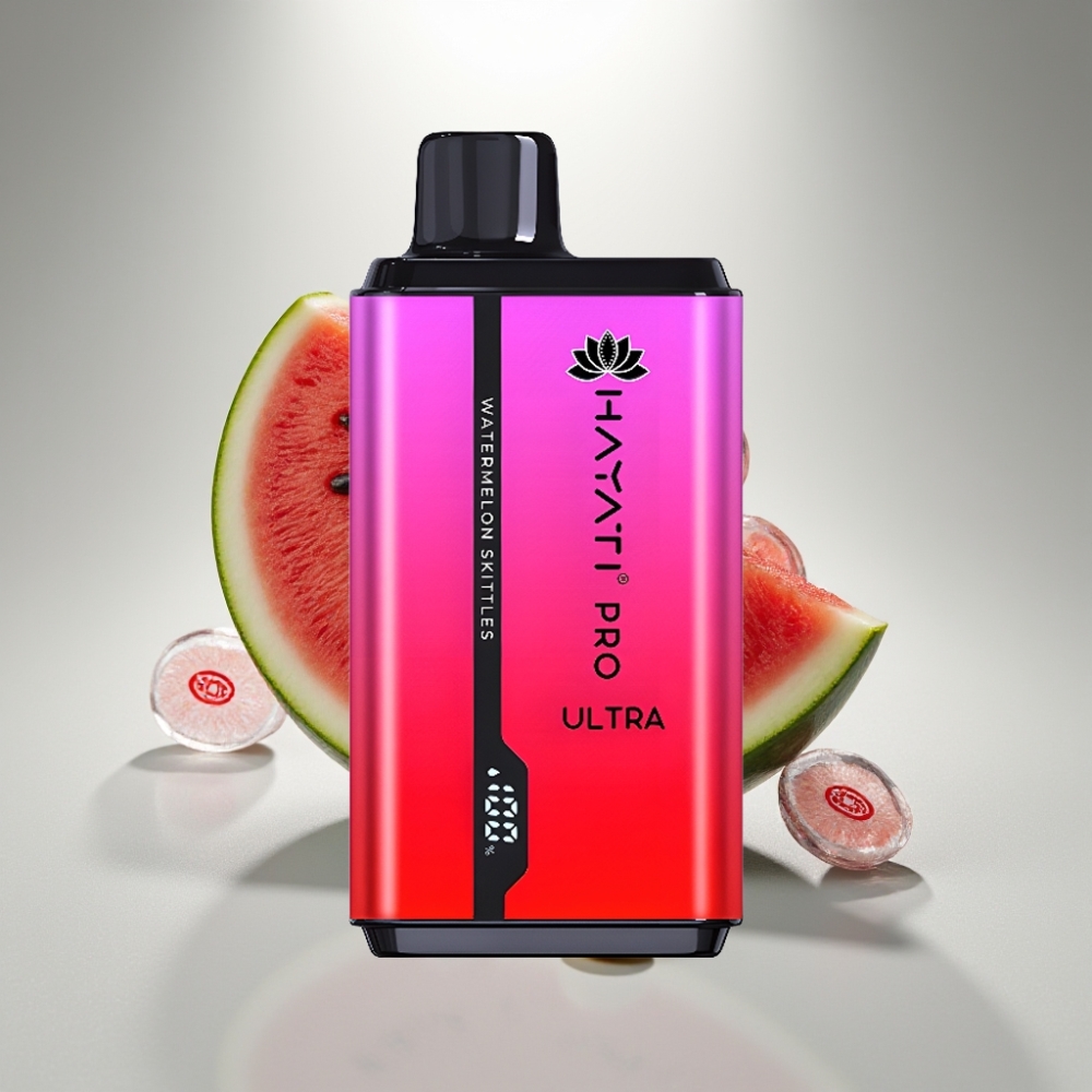 Hayati Pro Ultra 15000 Puffs Disposable Vape Watermelon Skittles 49 Flavors