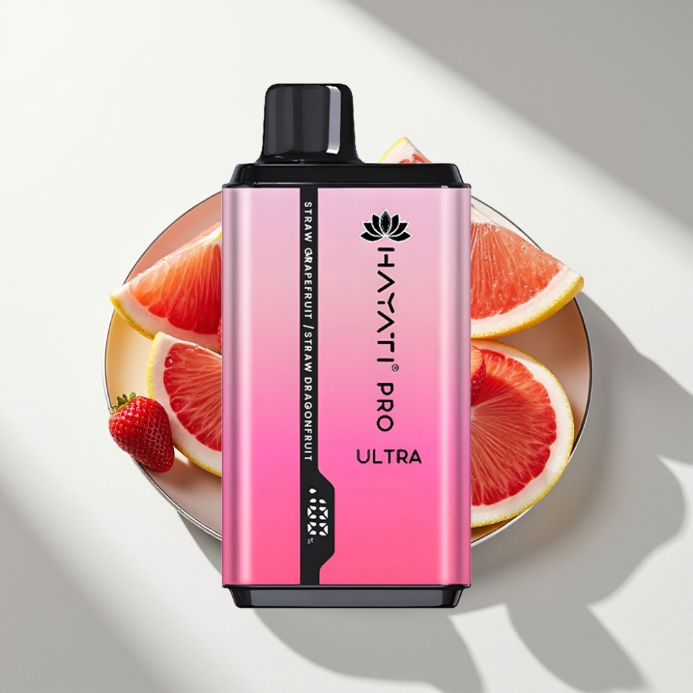 Hayati Pro Ultra 15000 Puffs Strawberry Grapefruit Dragonfruit 2×12ml