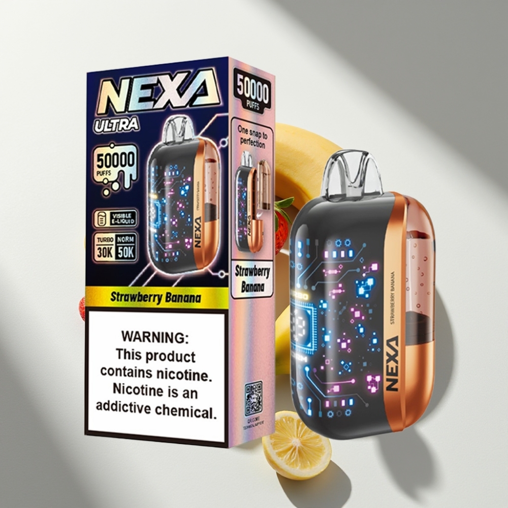 NEXA Ultra 50000 Puffs 20ml Disposable Vape Strawberry Banana