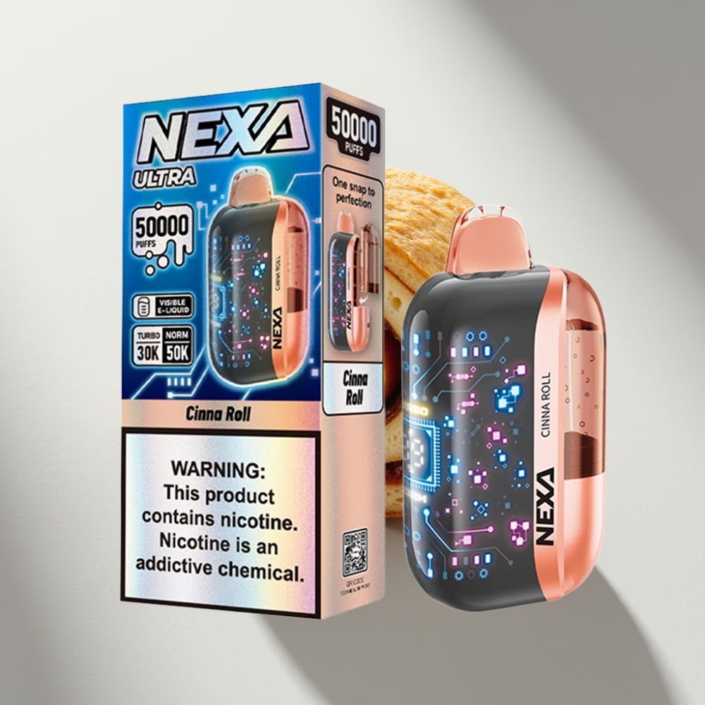 NEXA Ultra 50000 Puffs Disposable Vape Cinna Roll 20mL 5%