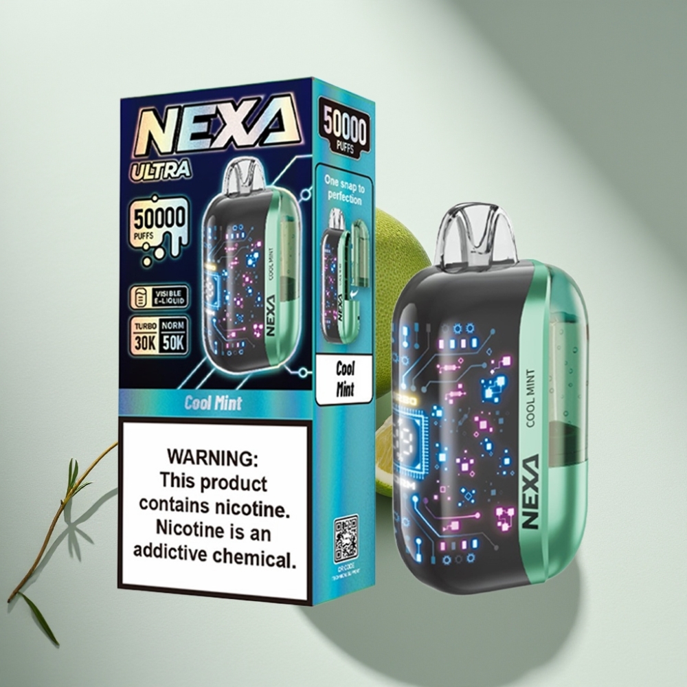 NEXA Ultra 50000 Puffs Disposable Vape Cool Mint with Type-C Charging