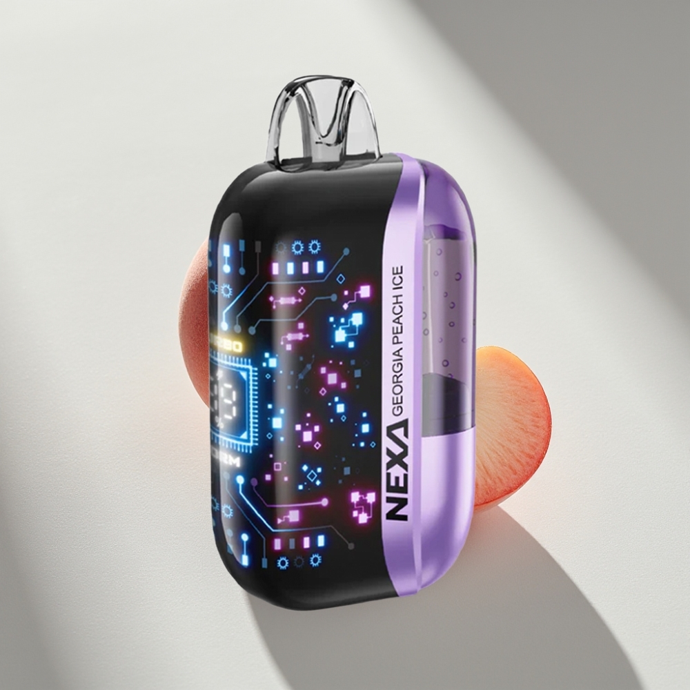 NEXA Ultra 50000 Puffs Disposable Vape Georgia Peach Ice with 20ml & Type-C