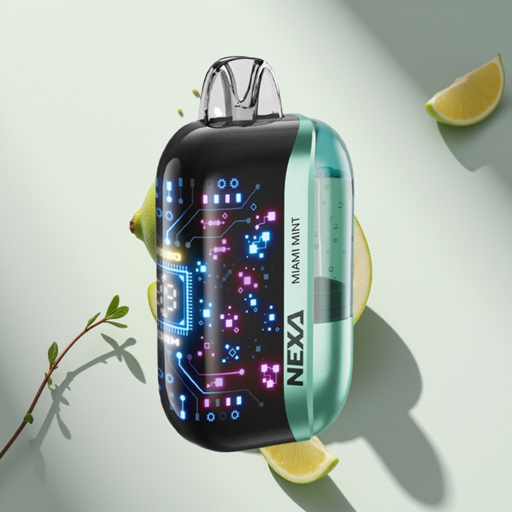 NEXA Ultra 50000 Puffs Disposable Vape Miami Mint with 20ml & Type-C Charging