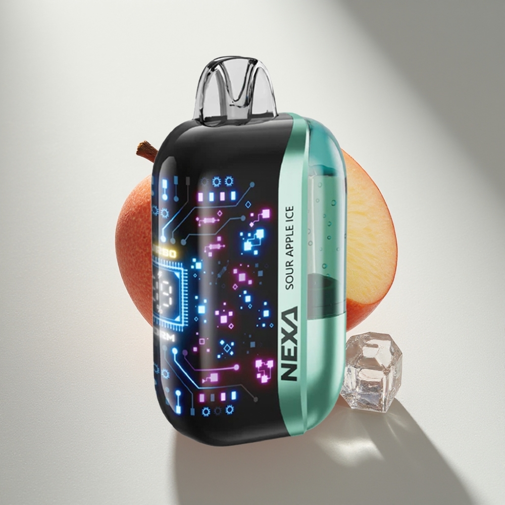 NEXA Ultra 50000 Puffs Disposable Vape Sour Apple Ice with Type-C Charging