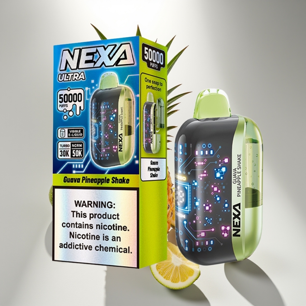 NEXA Ultra 50K Disposable Vape Guava Pineapple Shake 20ml 5% Nicotine