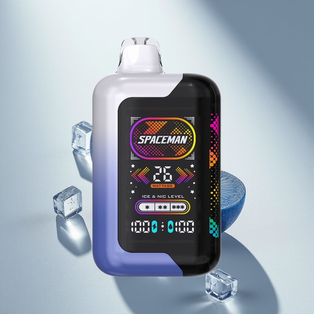 SMOK SPACEMAN SP40000 Zero Nicotine Disposable Vape Blue Razz Ice 1000mAh