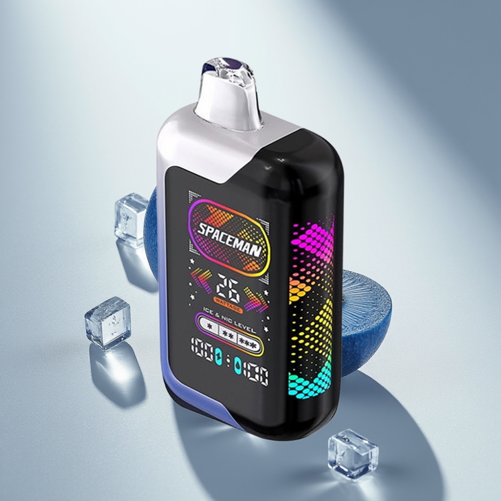 SMOK SPACEMAN SP40000 Zero Nicotine Disposable Vape Blue Razz Ice 1000mAh