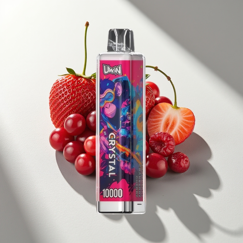 Uwin Crystal 10000 Puffs 18ml Strawberry Cranberry Cherry