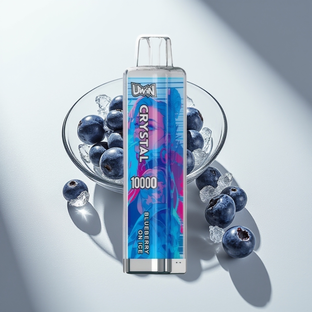 Uwin Crystal 10000 Puffs Disposable Vape Blueberry On Ice 18ml Type-C