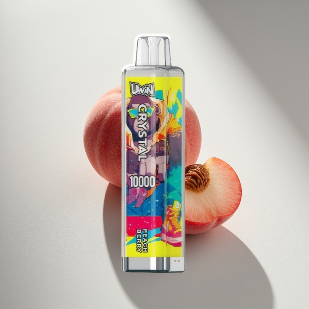 Uwin Crystal 10000 Puffs Disposable Vape Peach Berry 18ml 650mAh