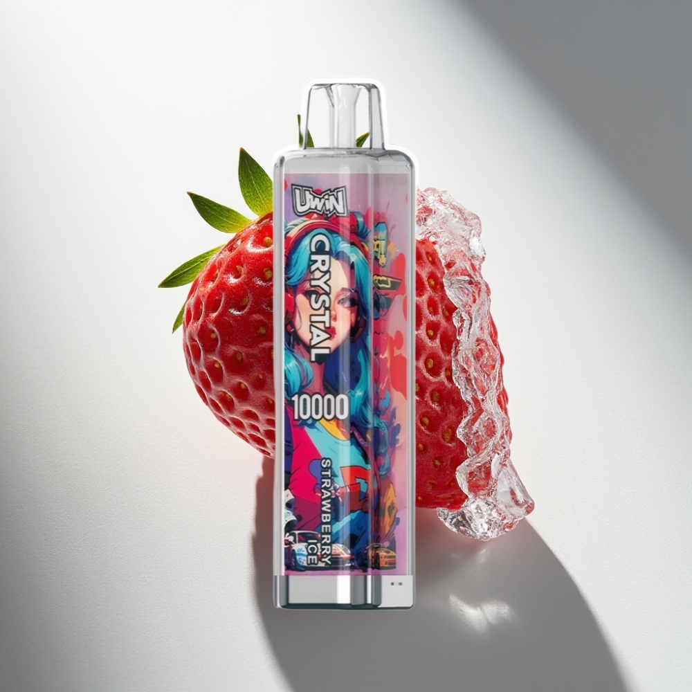 Uwin Crystal 10000 Puffs Disposable Vape Strawberry Ice 18ml Type-C