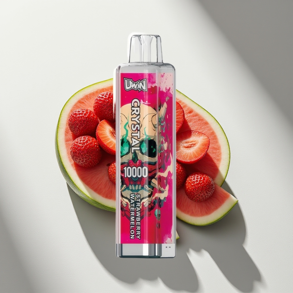 Uwin Crystal 10000 Puffs Disposable Vape Strawberry Watermelon 18ml Type-C
