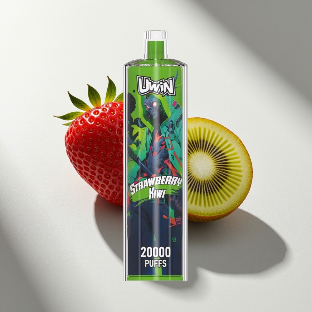 Uwin Shisha Hookah Crystal 20000 Puffs Strawberry Kiwi Mesh Coil