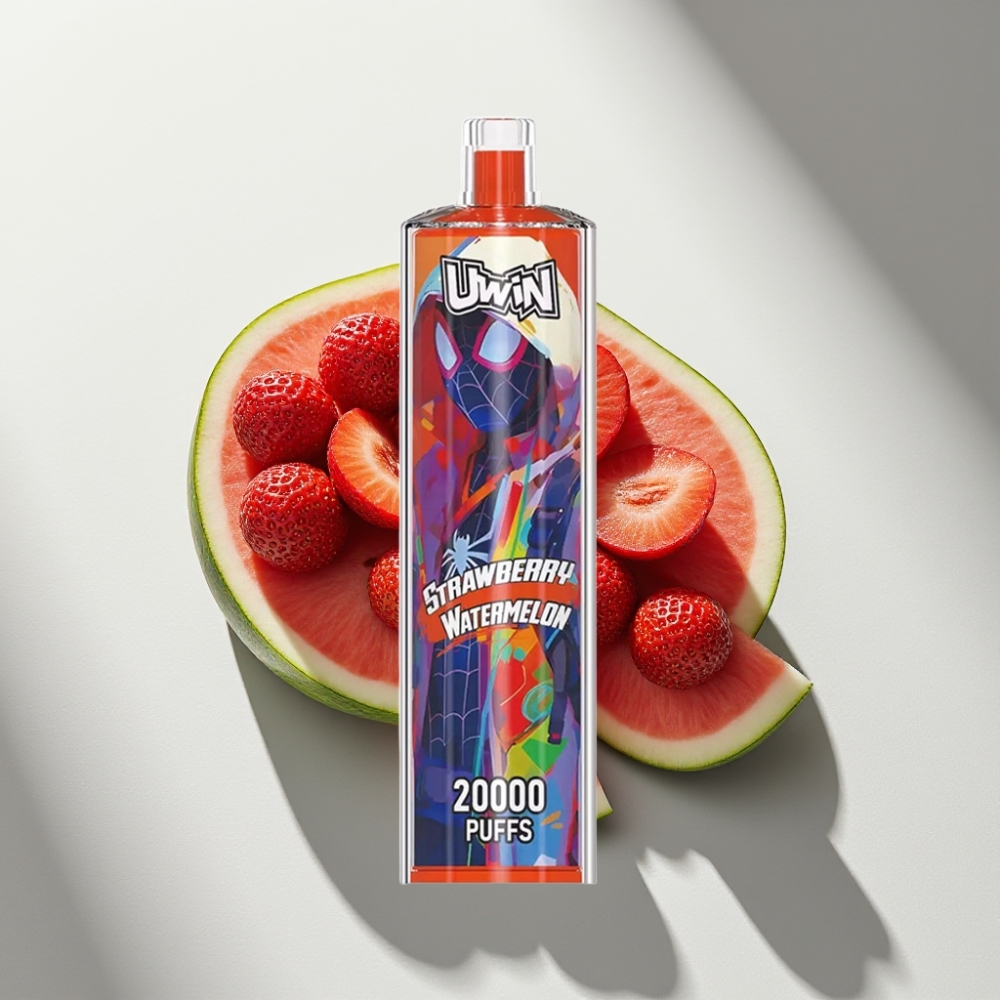 Uwin Shisha Hookah Crystal 20000 Puffs Strawberry Watermelon Mesh Coil Type-C