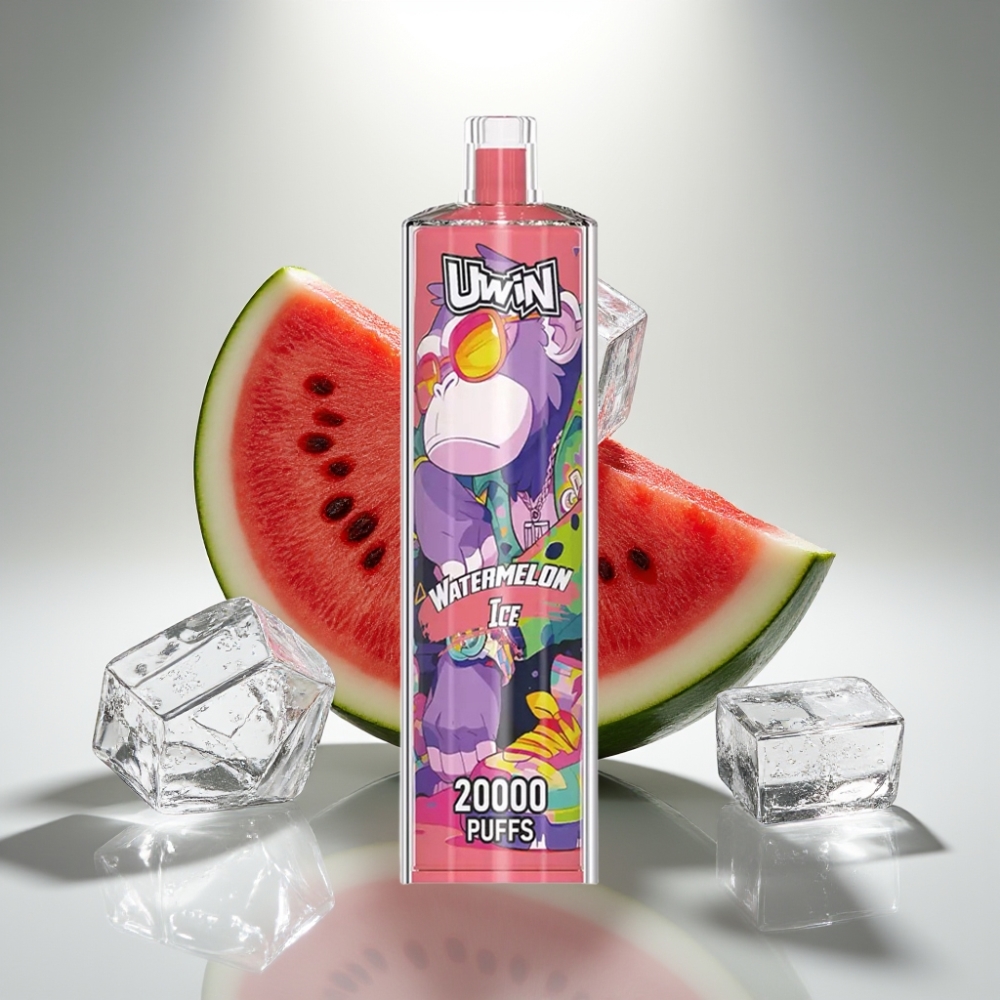 Uwin Shisha Hookah Crystal 20000 Puffs Watermelon Ice Mesh Coil