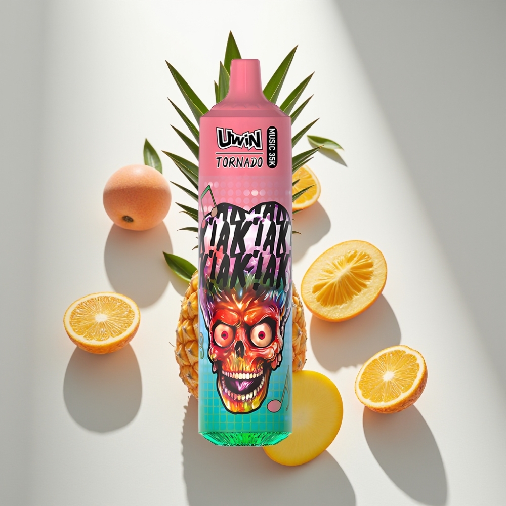 Uwin Tornado 35K Music Disposable Vape Peachy Mango Pineapple 600mAh