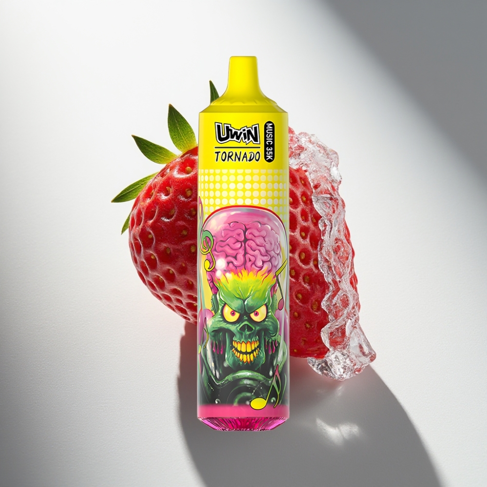 Uwin Tornado 35K Music Disposable Vape Strawberry Ice 600mAh Type-C