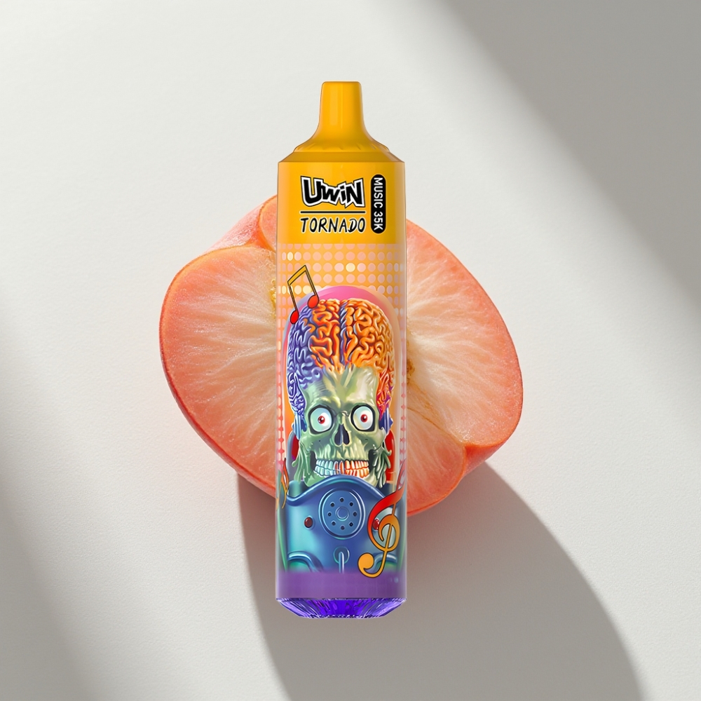 Uwin Tornado 35K Music Disposable Vape Summer Peach Ice with 600mAh Battery