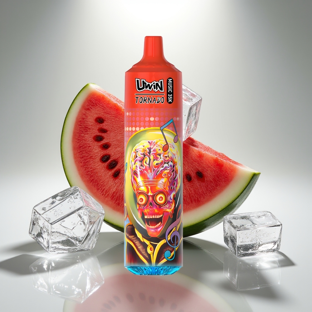 Uwin Tornado 35K Music Disposable Vape Watermelon Ice 600mAh Mesh Coil