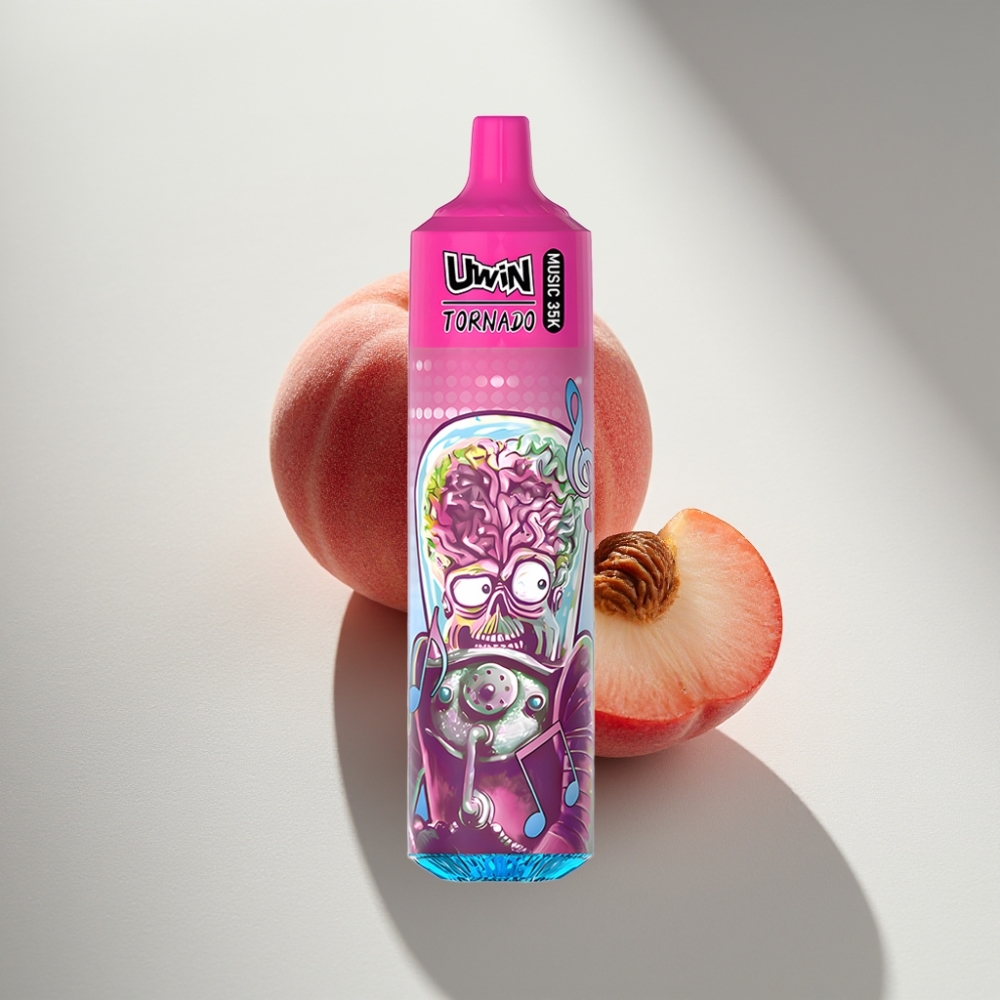 Uwin Tornado 35K Music Mesh Disposable Vape Peach Berry